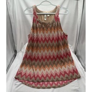 Tacera Blouse Top Geometric‎ Lace/Crocket Cold Shoulder Sleeve Keyhole Sz 2X